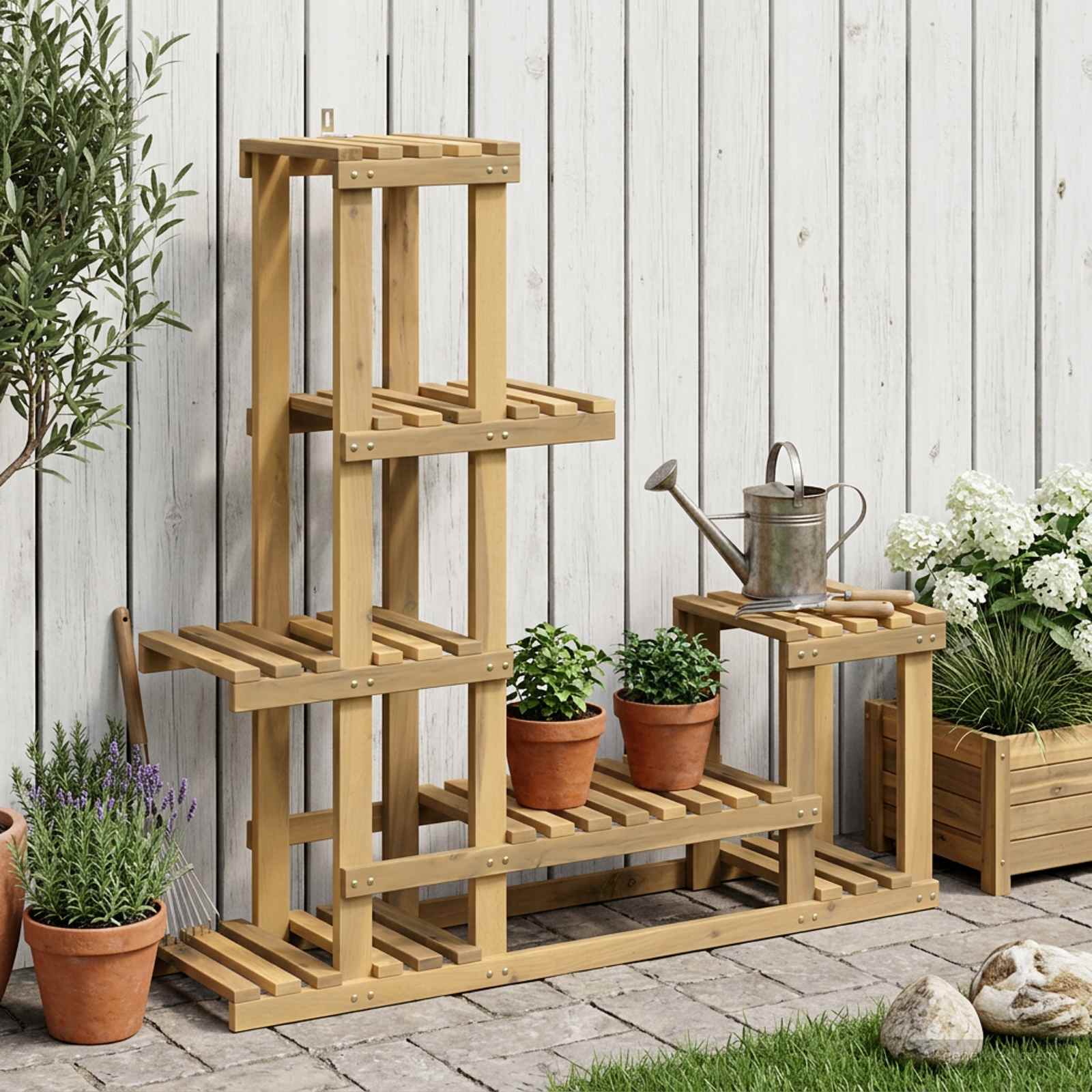 Supporto per piante Bianco 93,5 x 25 x 91,5 cm