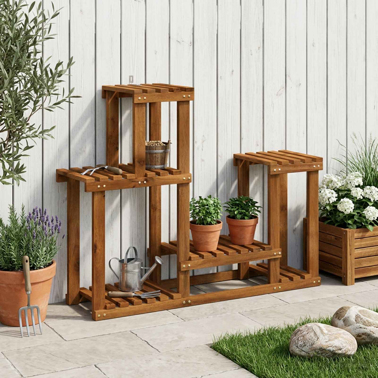 Supporto per piante Naturale 90 x 25 x 73 cm
