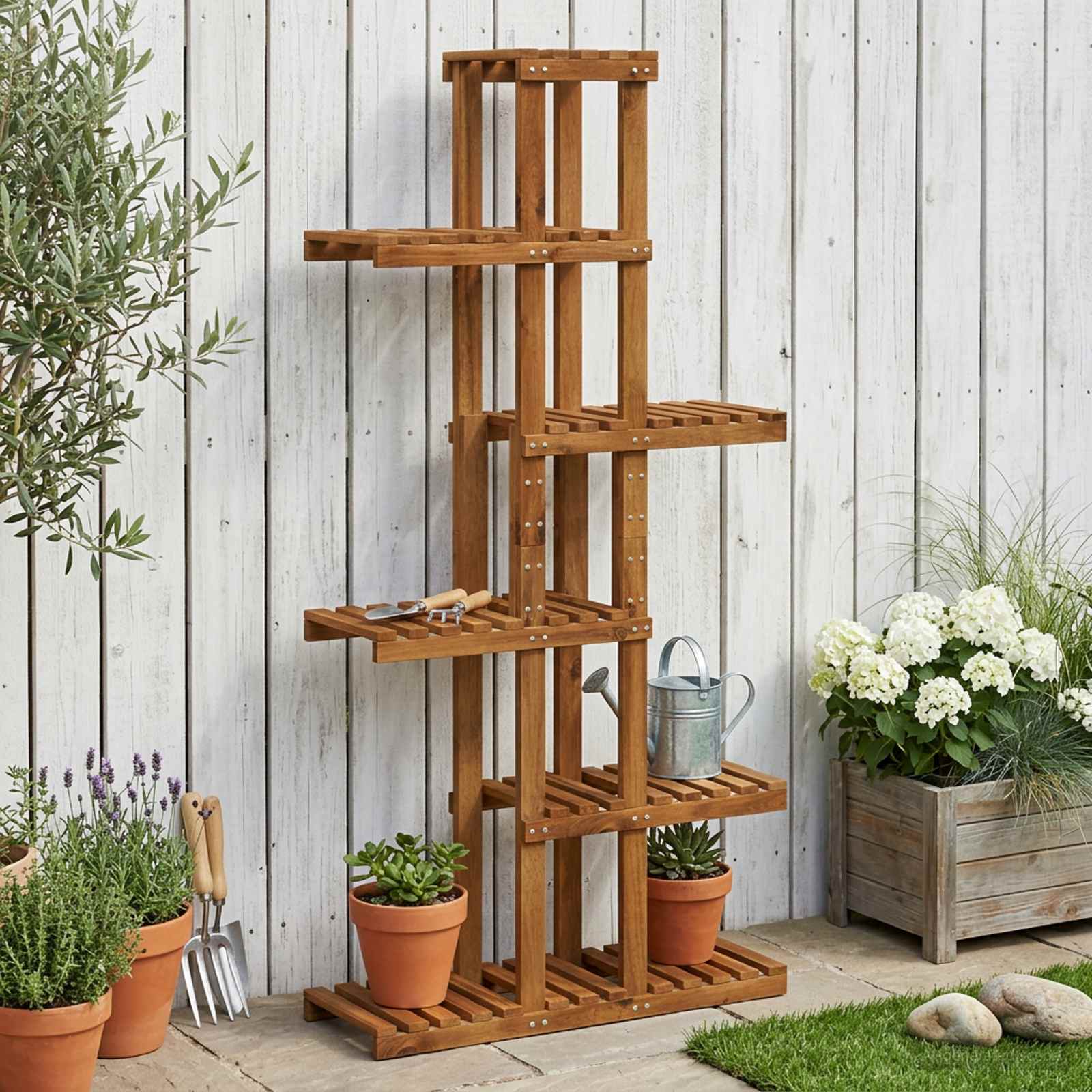 Supporto per piante Naturale 68 x 23,5 x 140 cm