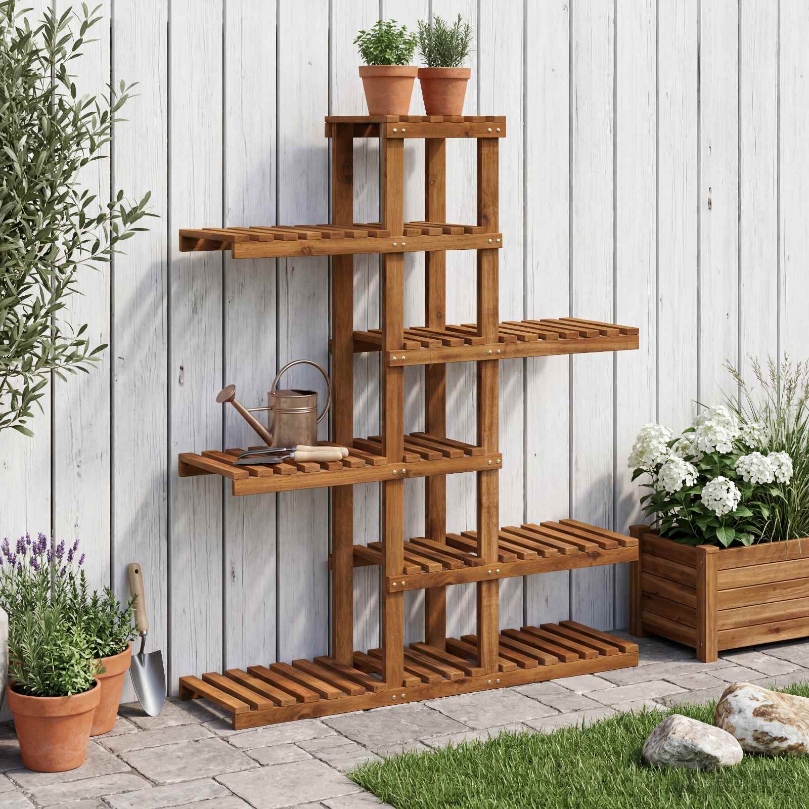 Supporto per piante Naturale 93 x 25 x 114,5 cm
