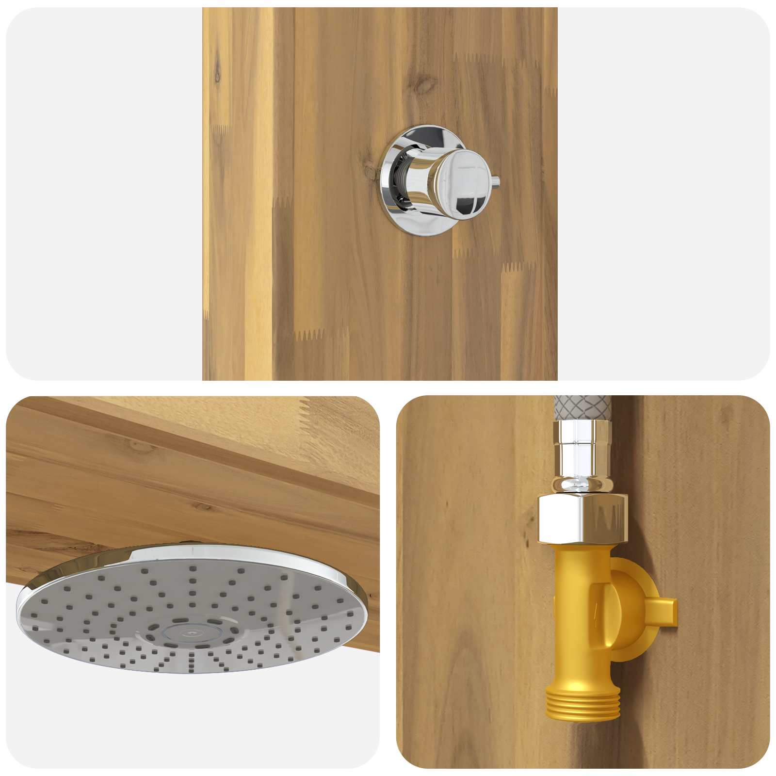 Doccia da esterno 226 cm Bianco