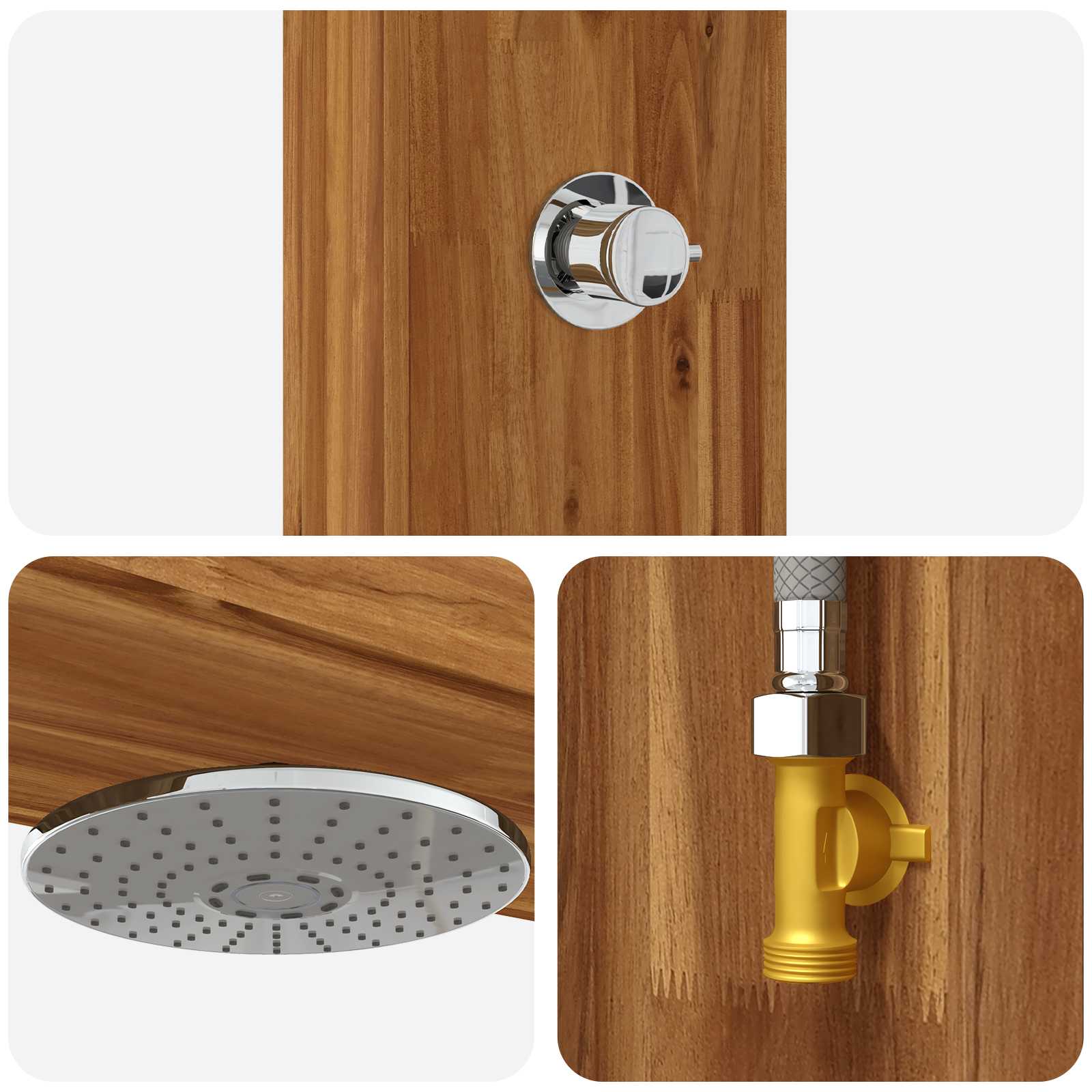 Doccia da esterno 226 cm Naturale