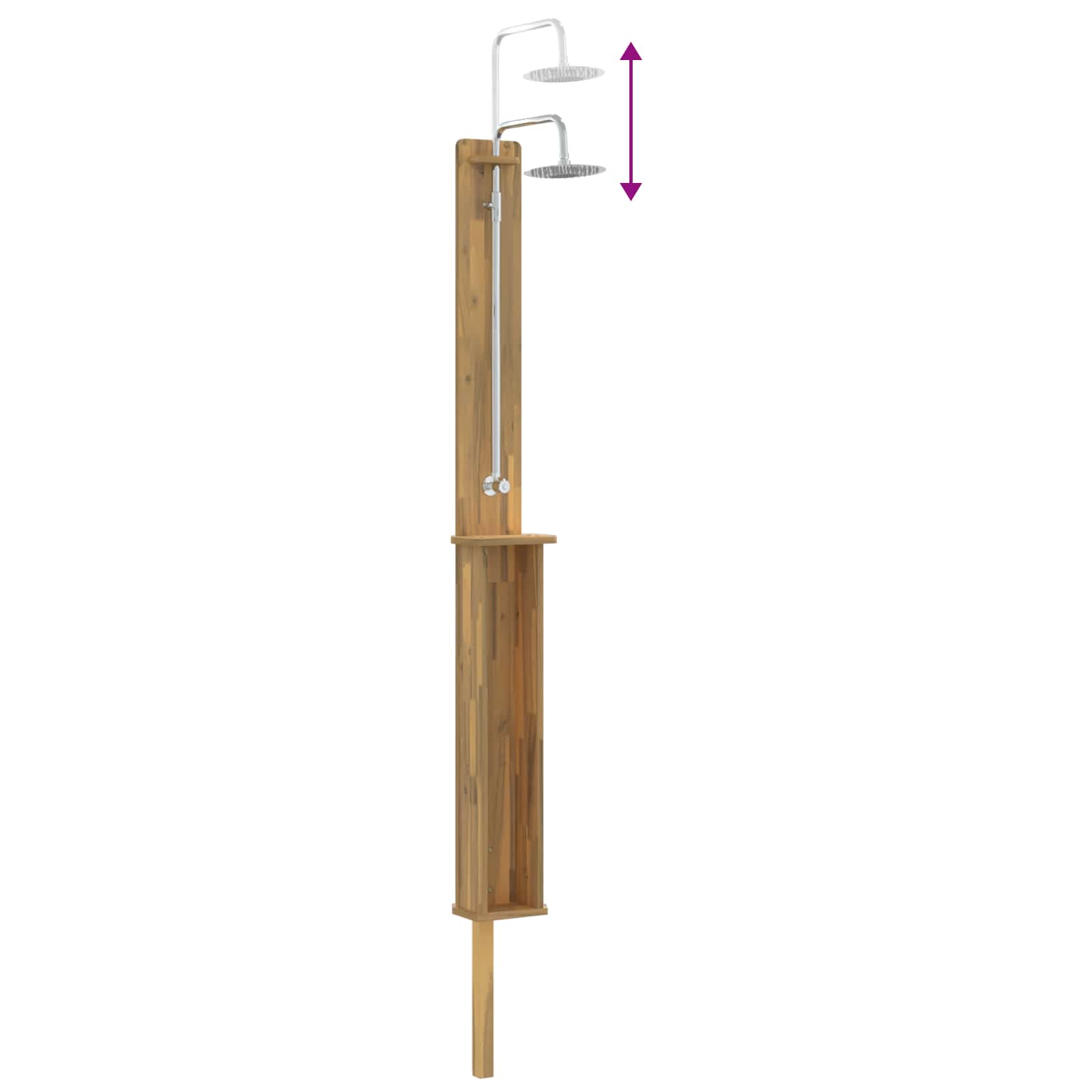 Doccia da esterno 257 cm Bianco