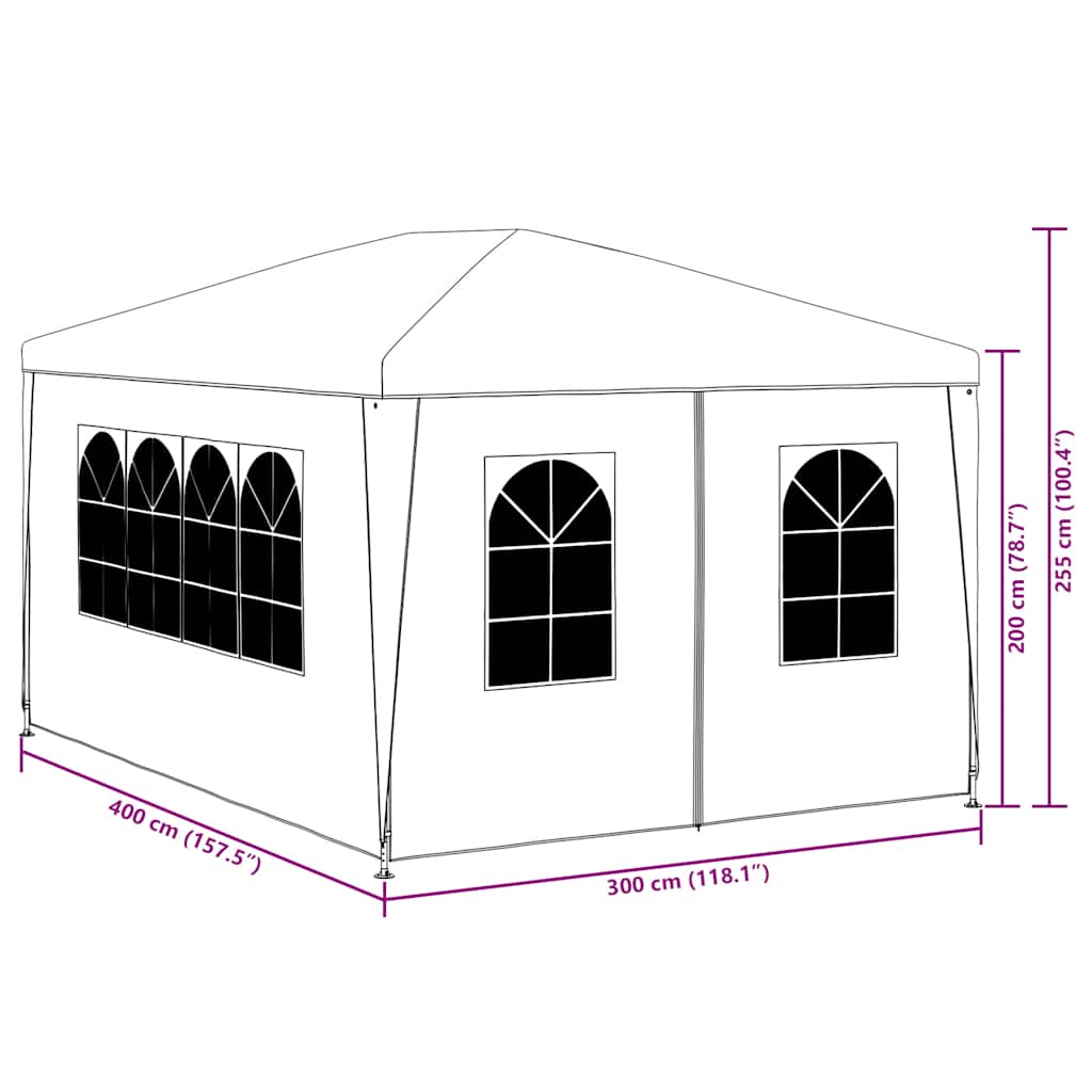Tenda per Feste 3x4 m Blu