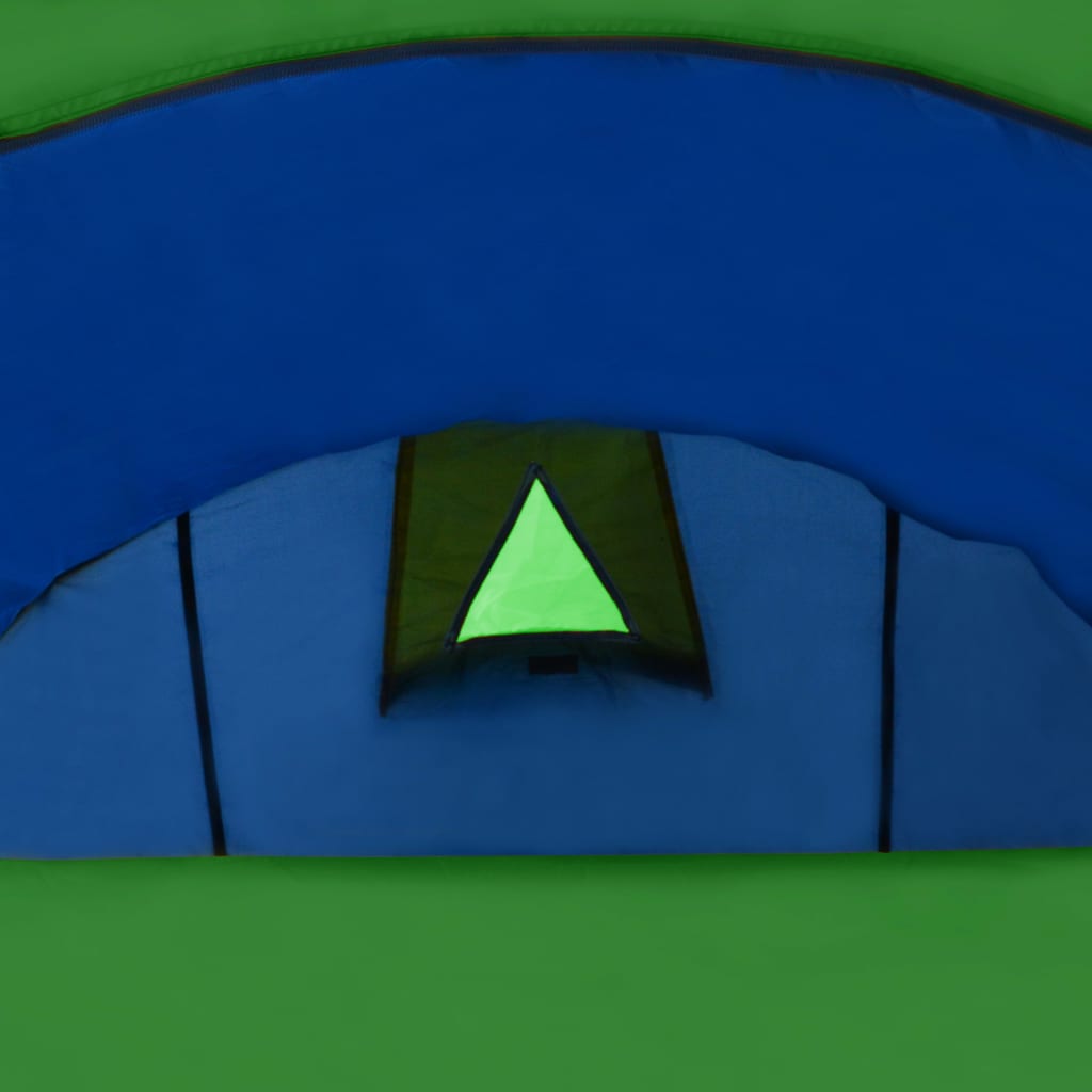 Tenda da Campeggio per 4 Persone Blu Marino/Verde