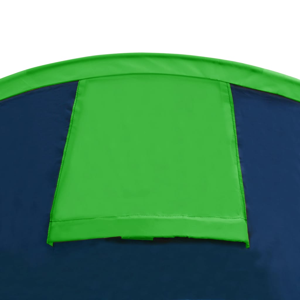 Tenda da Campeggio per 4 Persone Blu Marino/Verde