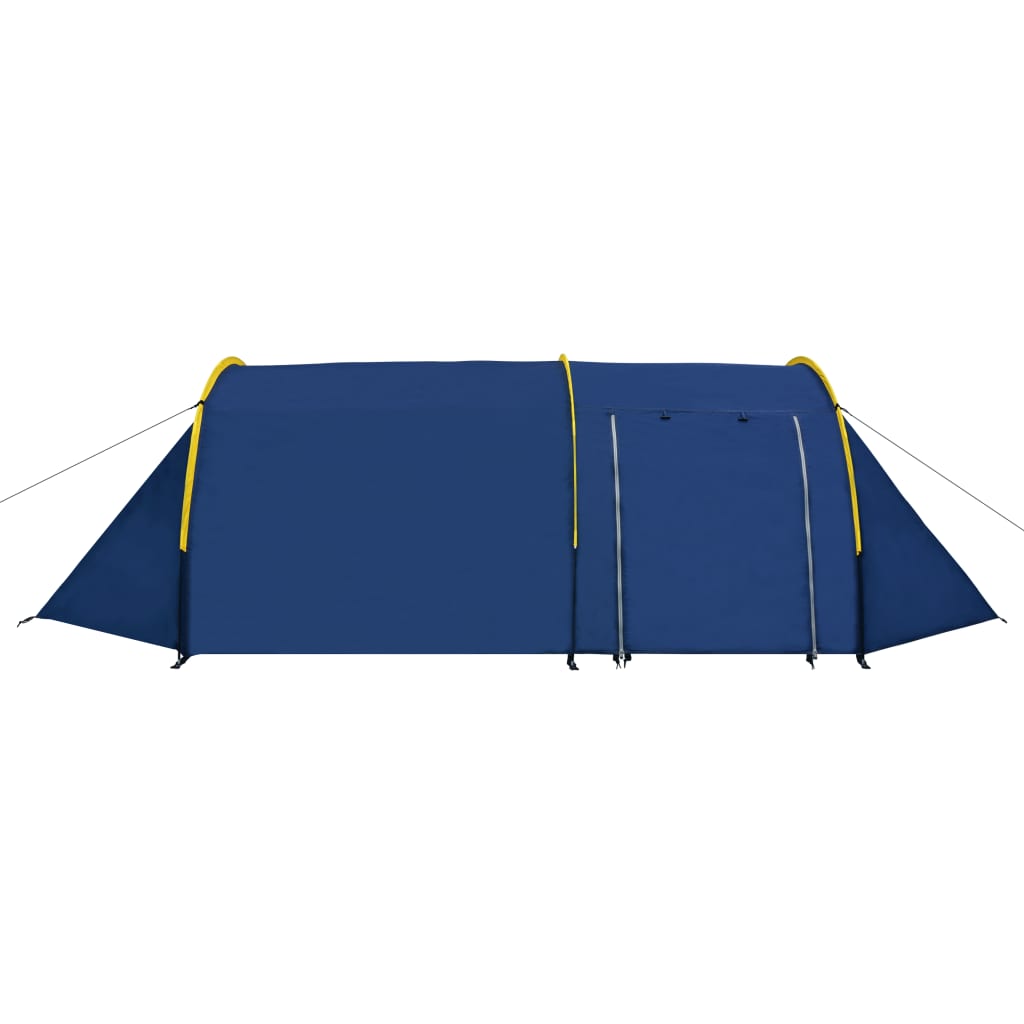 Tenda da Campeggio per 4 Persone Blu Marino/Giallo