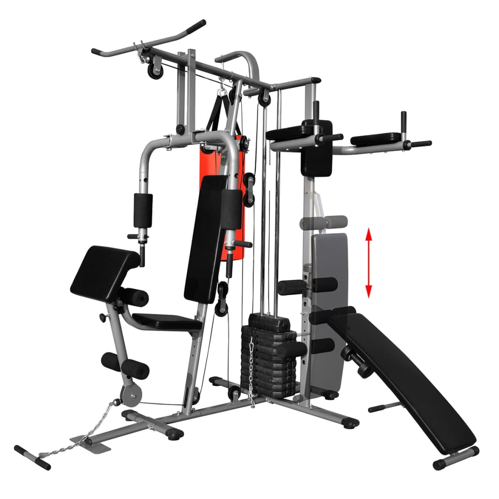 Palestra Multifunzione con 1 Sacco da Pugilato 65 kg