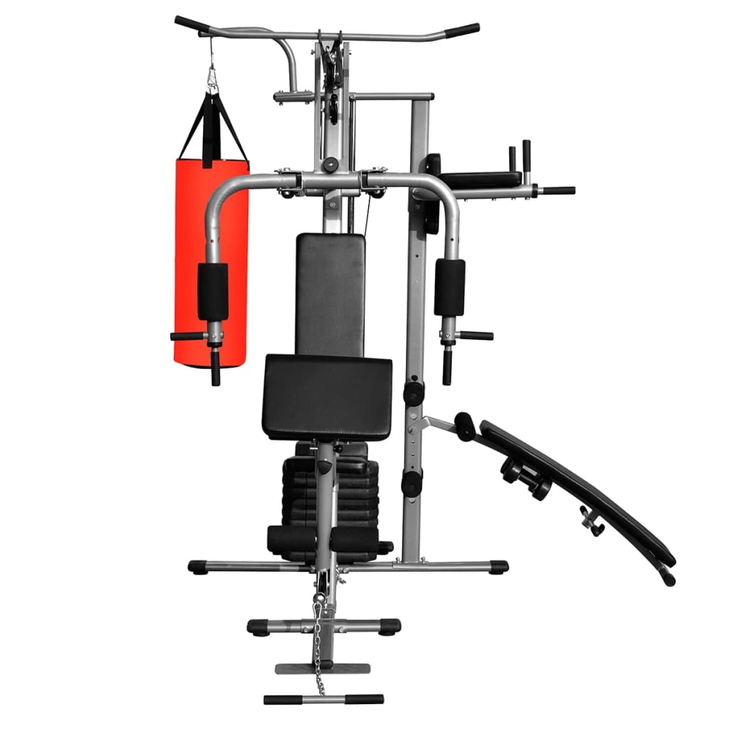 Palestra Multifunzione con 1 Sacco da Pugilato 65 kg