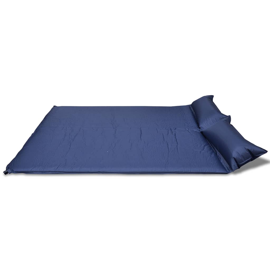 Materasso Autogonfiabile 190 x 130 x 5 cm Nero Doppio