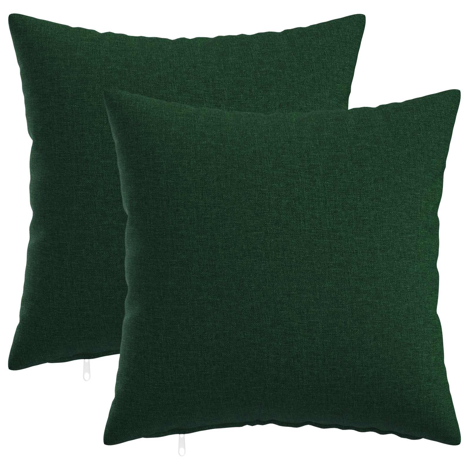 Federa 2 pz HEERLEN Verde Scuro 30 x 30 cm Tessuto
