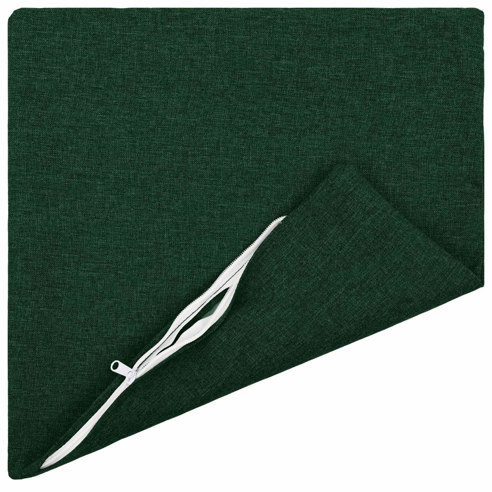 Federa 6 pz HEERLEN Verde Scuro 30 x 30 cm Tessuto