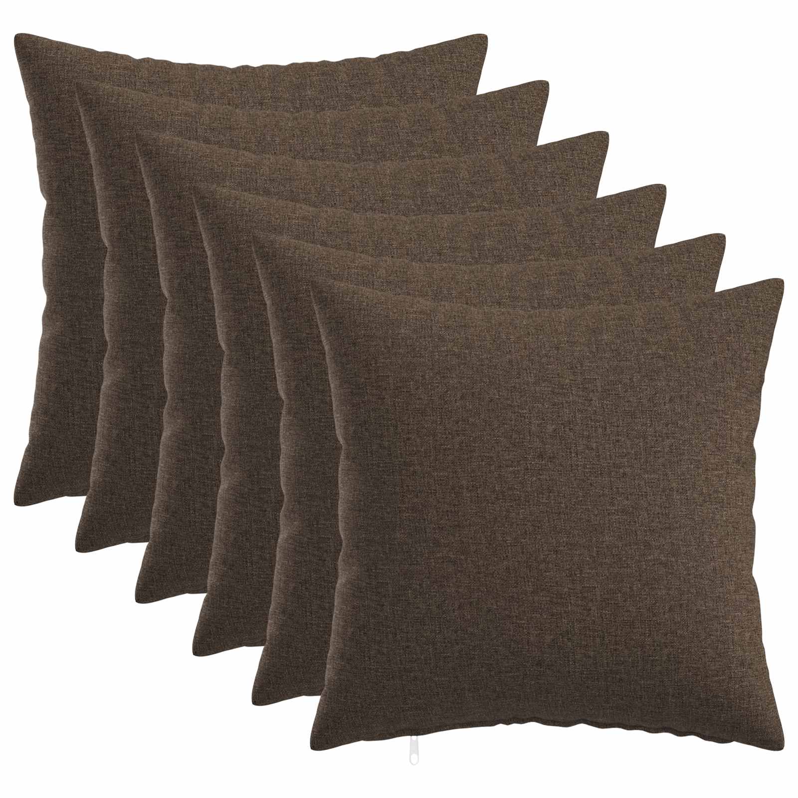 Federa 6 pz HEERLEN Tortora 30 x 30 cm Tessuto