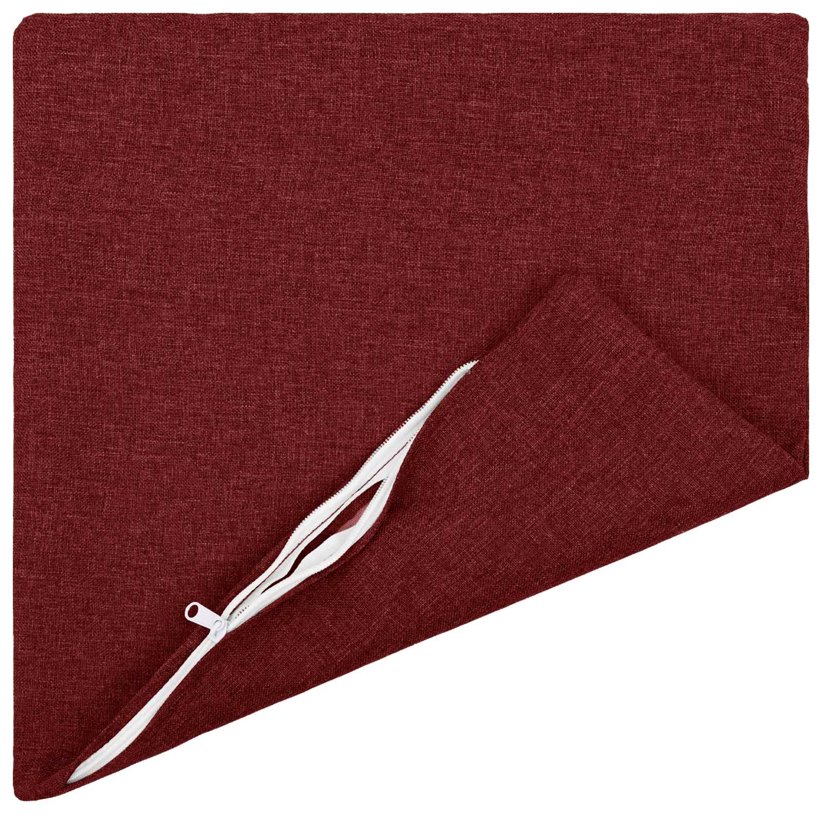 Federa 6 pz HEERLEN Rosso Vino 30 x 30 cm Tessuto