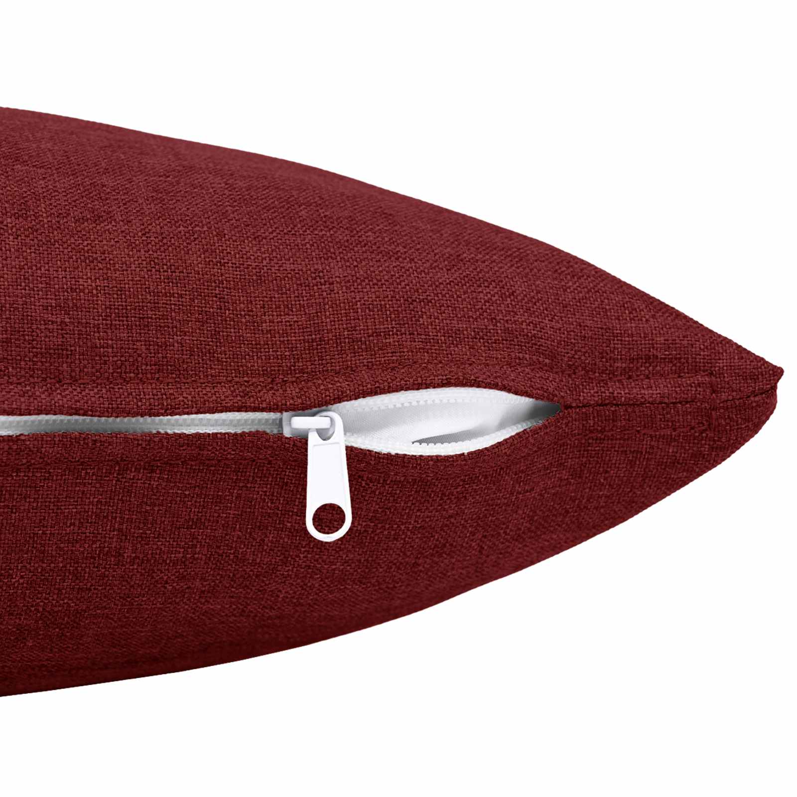 Federa 6 pz HEERLEN Rosso Vino 30 x 30 cm Tessuto