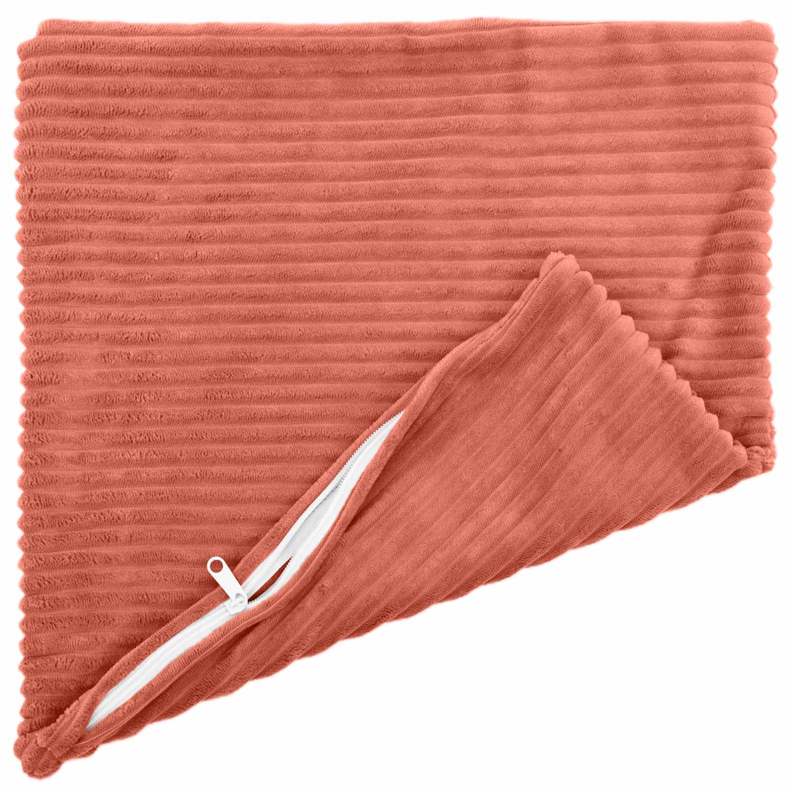 Federa 6 pcs HEERLEN Rosso Arancio 30 x 30 cm corduroy