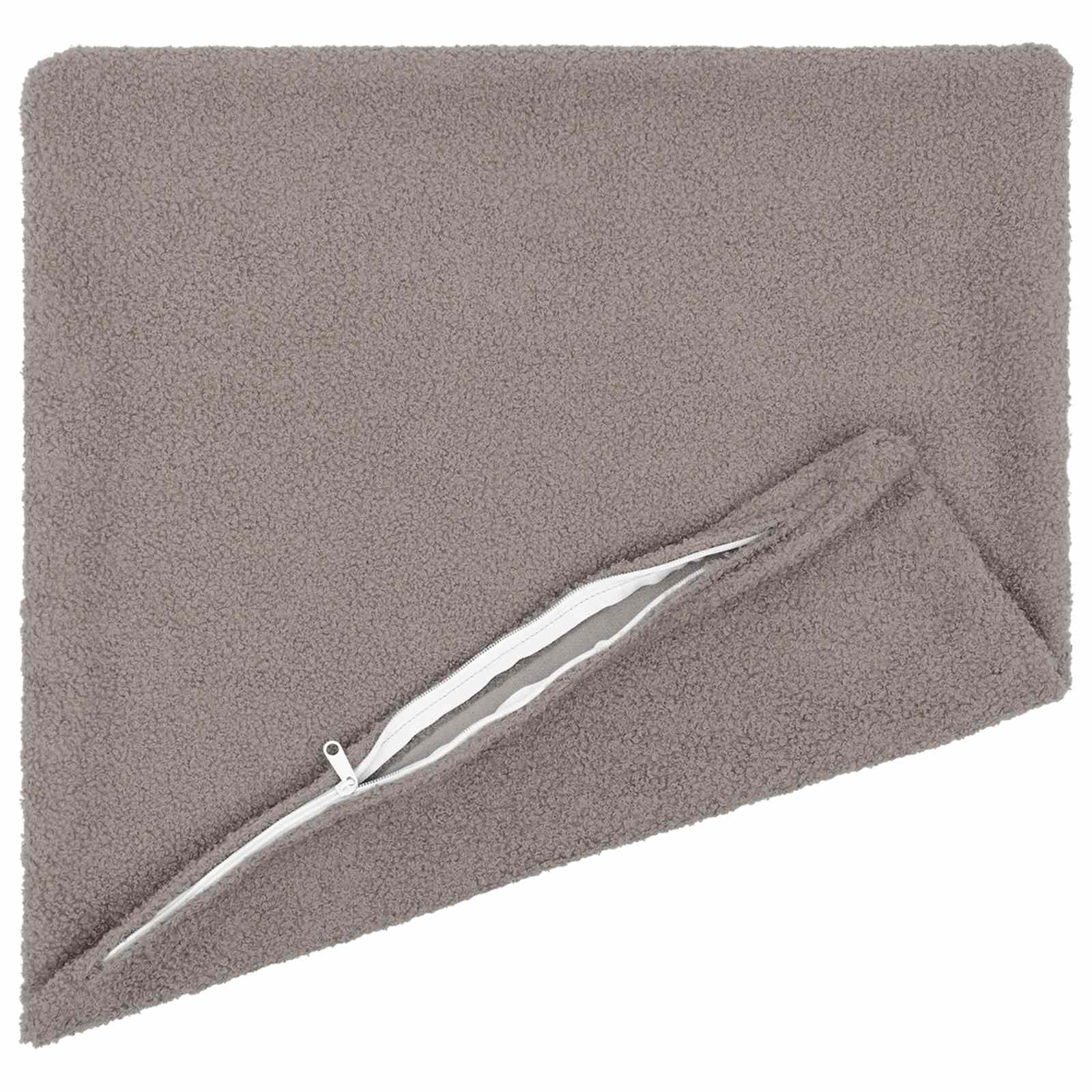 Federa 6 pcs HEERLEN Grigio Chiaro 30 x 30 cm Bouclé