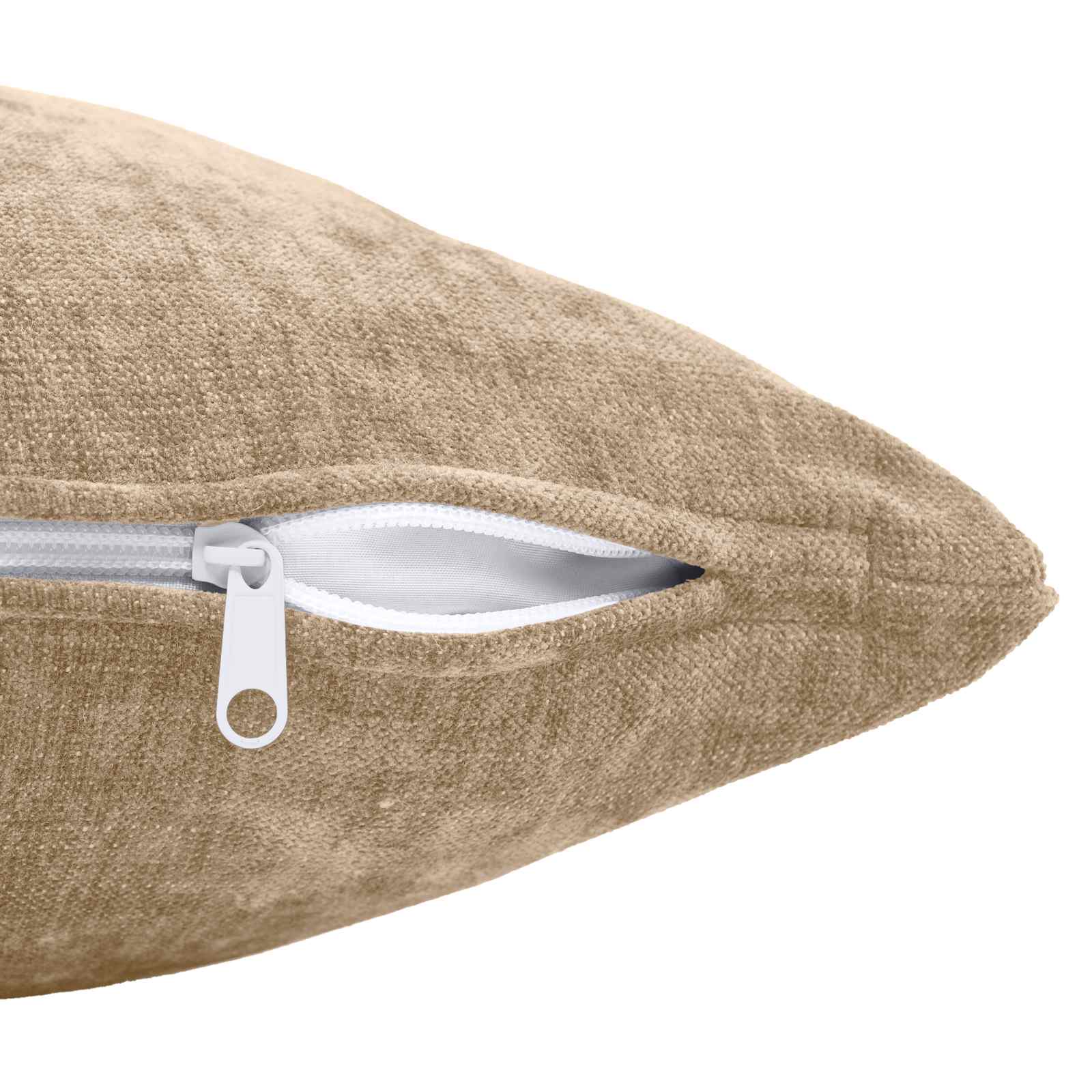 Federa 2 pz HEERLEN Tortora 30 x 30 cm Tessuto Chenille