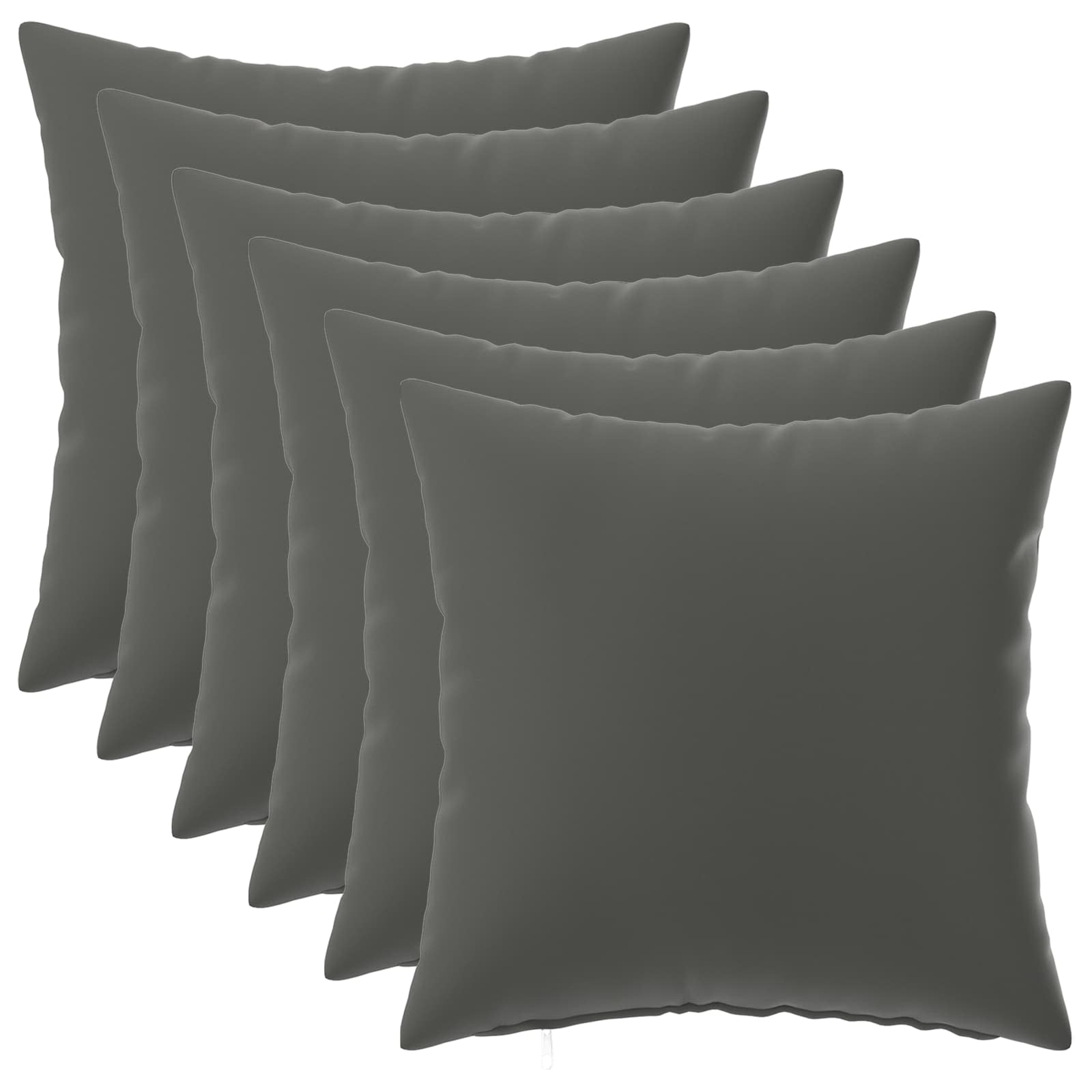 Federa 6 pcs HEERLEN Antracite 30 x 30 cm Poliestere