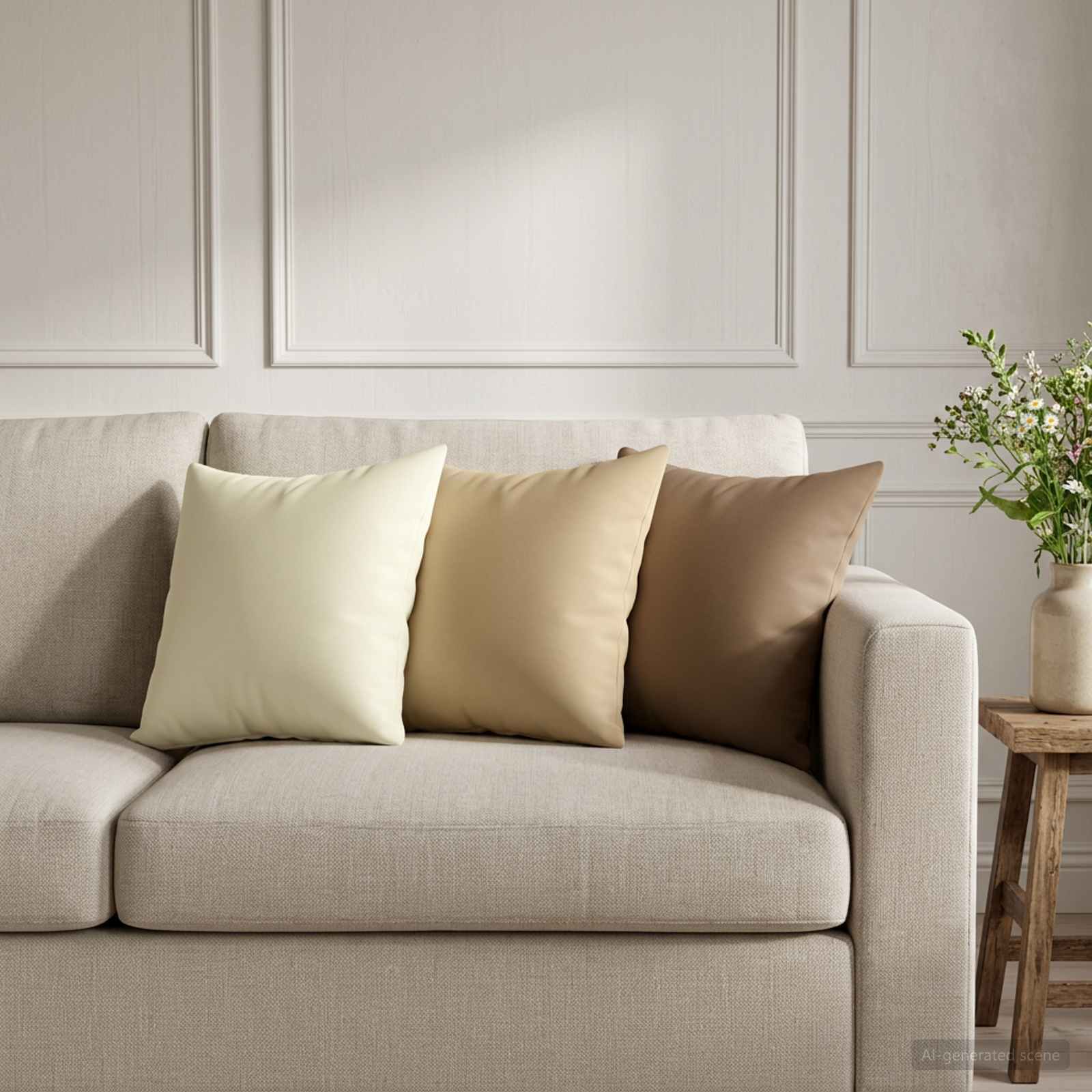 Federa 2 pcs HEERLEN Beige 30 x 30 cm Poliestere