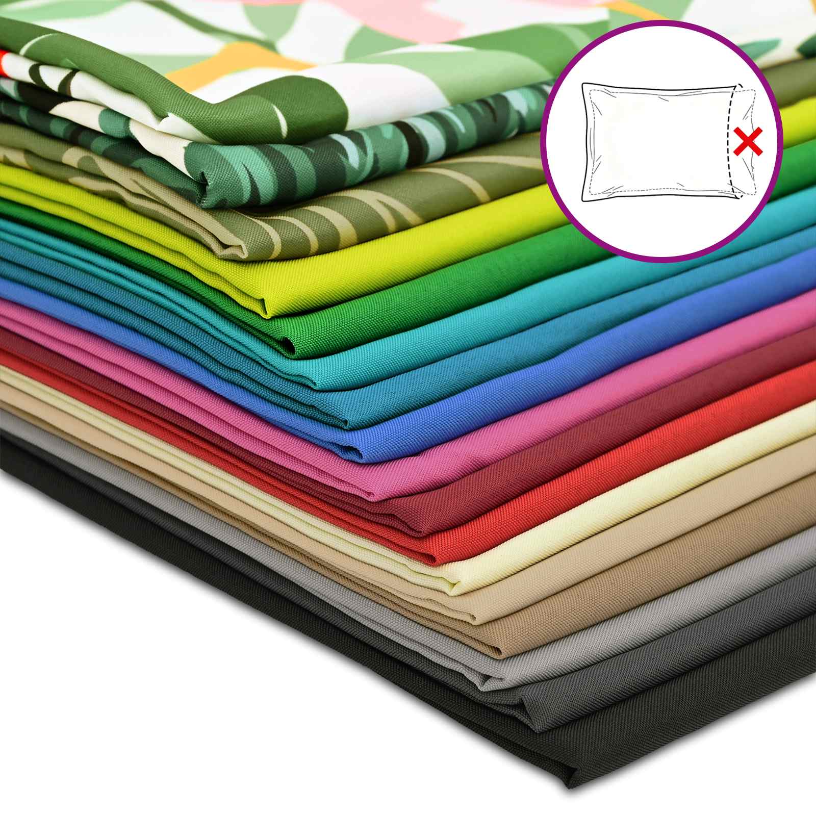 Federa 6 pcs HEERLEN Beige 30 x 30 cm Poliestere