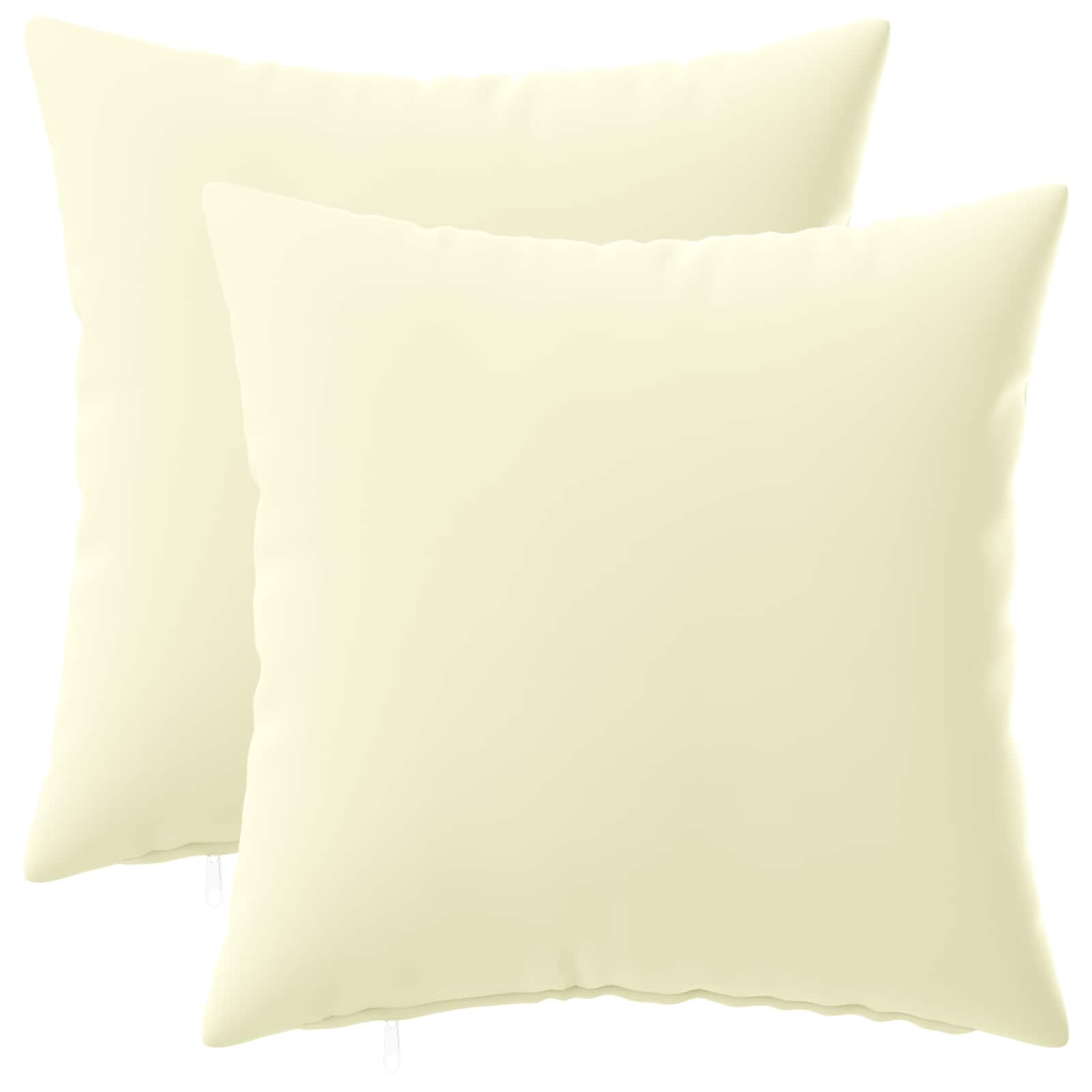 Federa 2 pcs HEERLEN Crema 30 x 30 cm Poliestere