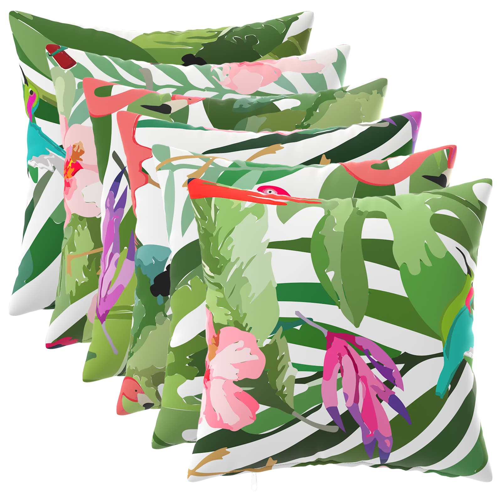 Federa 6 pcs HEERLEN Multicolore 30 x 30 cm Poliestere