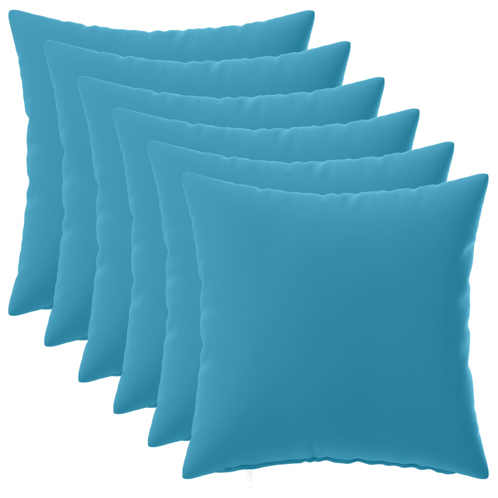 Federa 6 pcs HEERLEN Azzurro 30 x 30 cm Poliestere
