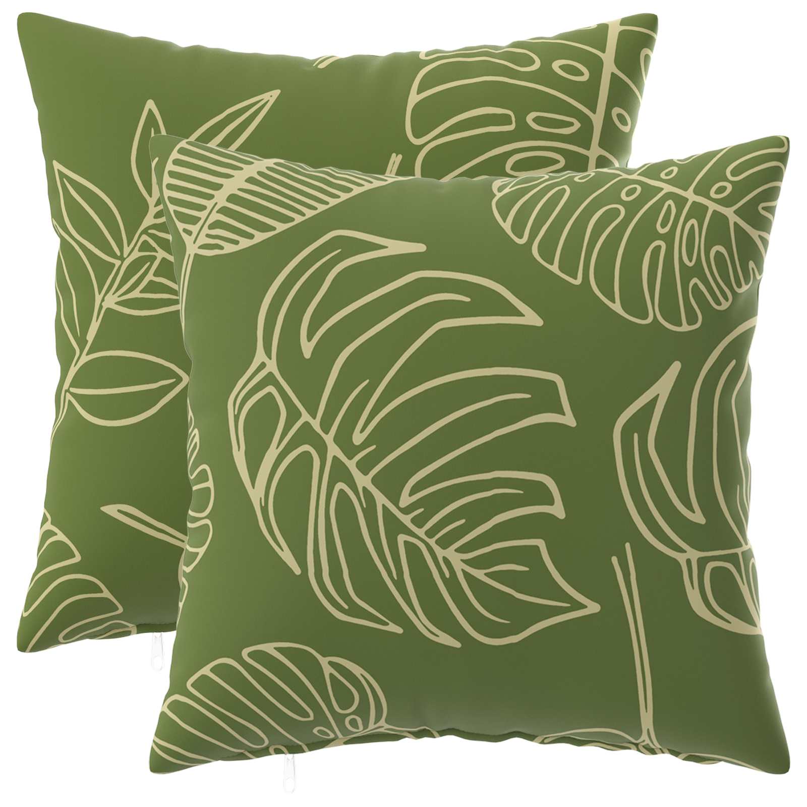 Federa 2 pcs HEERLEN Design a foglia 30 x 30 cm Poliestere