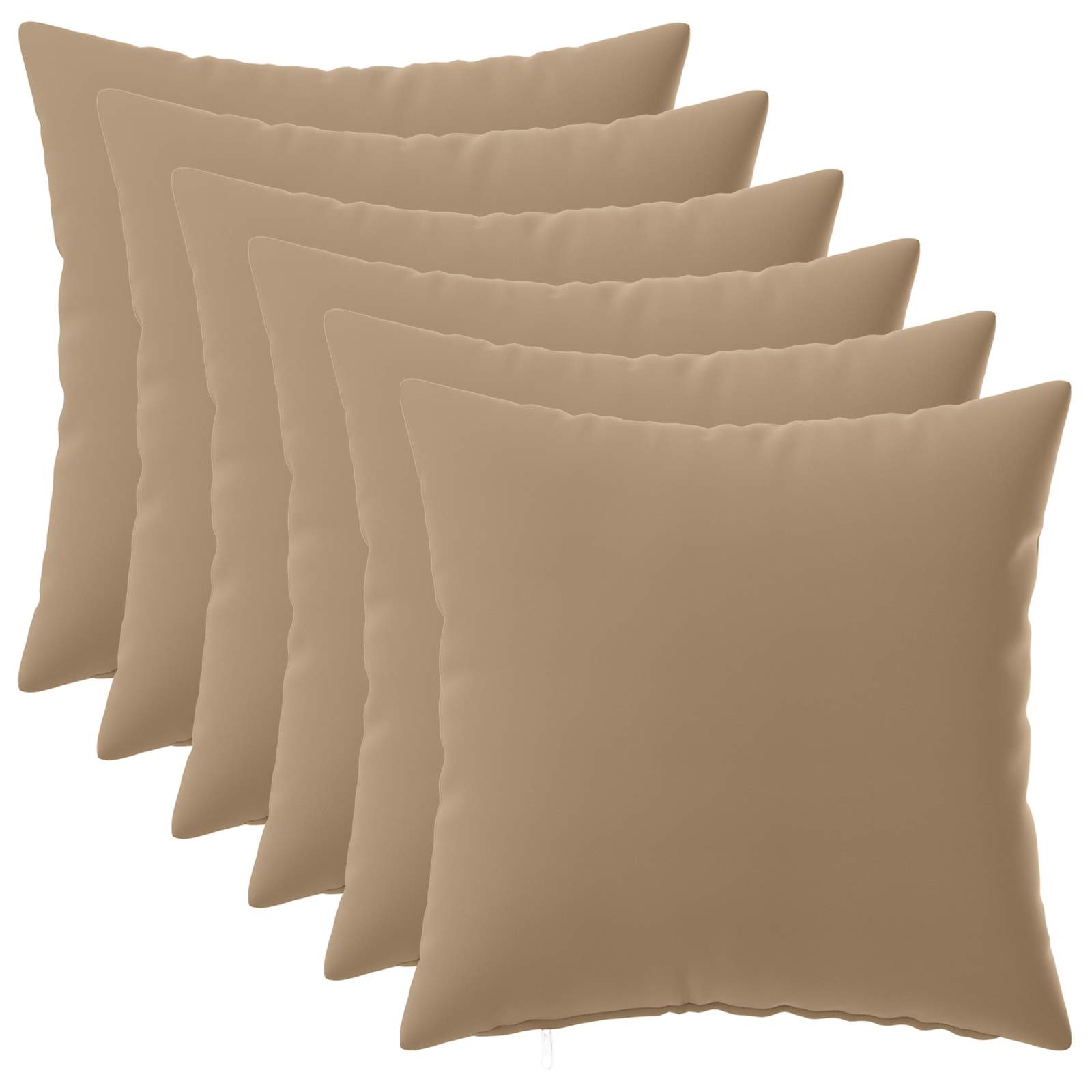 Federa 6 pz HEERLEN Tortora 30 x 30 cm Poliestere