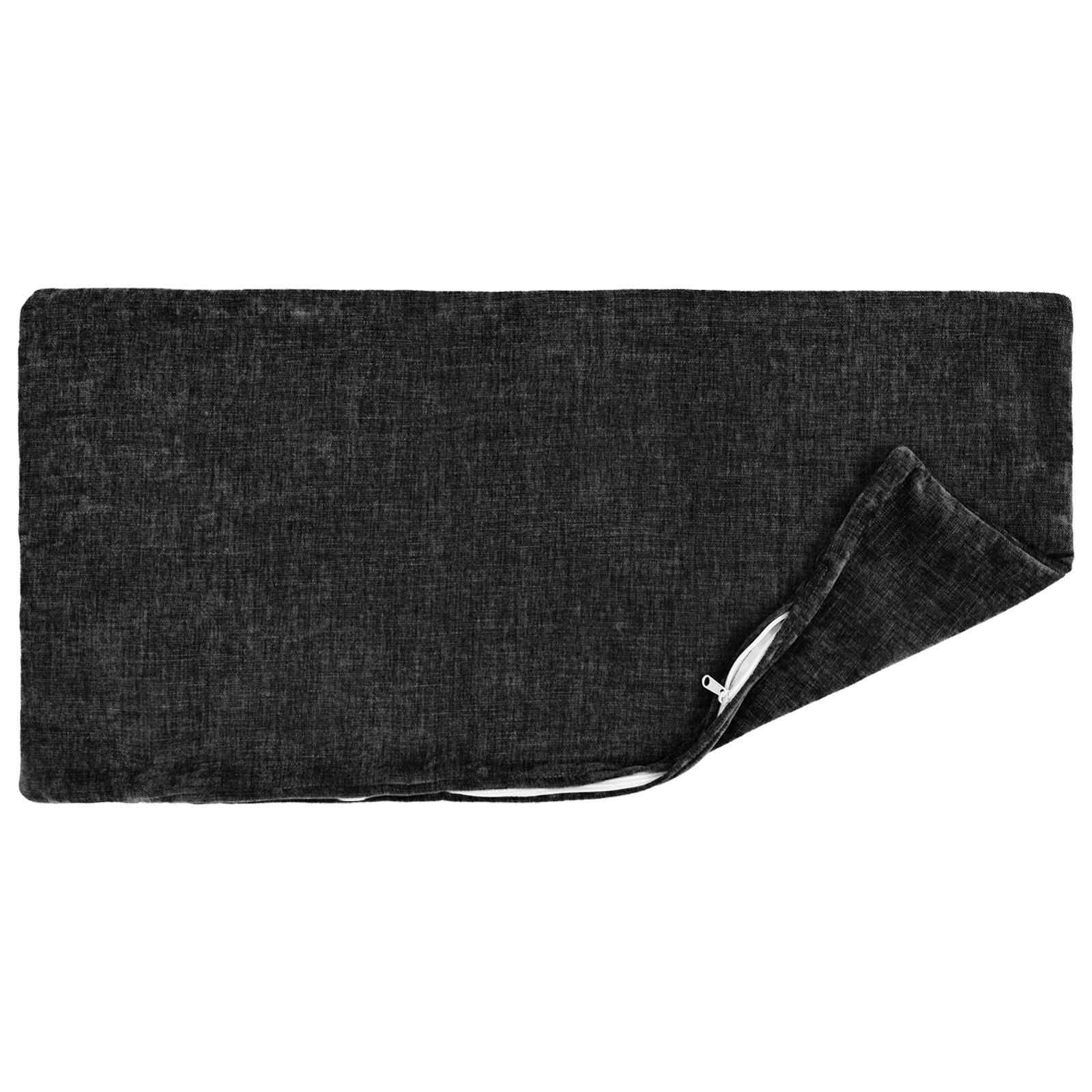 Federa 6 pz HEERLEN Antracite 30 x 50 cm Tessuto Chenille