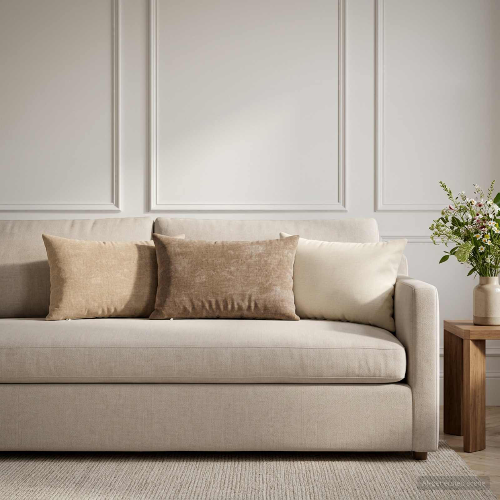 Federa 6 pz HEERLEN Marrone 30 x 50 cm Tessuto Chenille