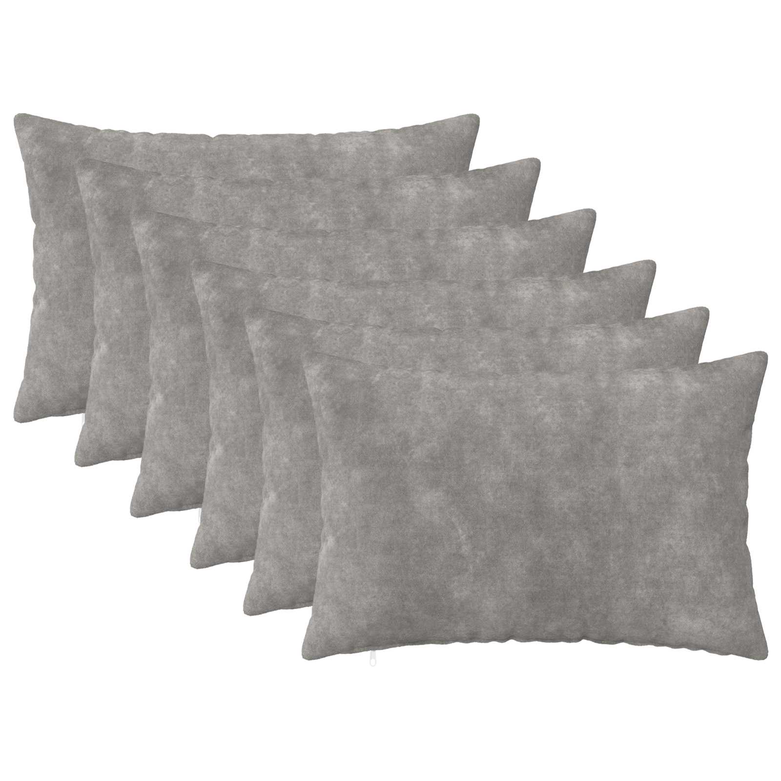 Federa 6 pcs HEERLEN Grigio Chiaro 30 x 50 cm