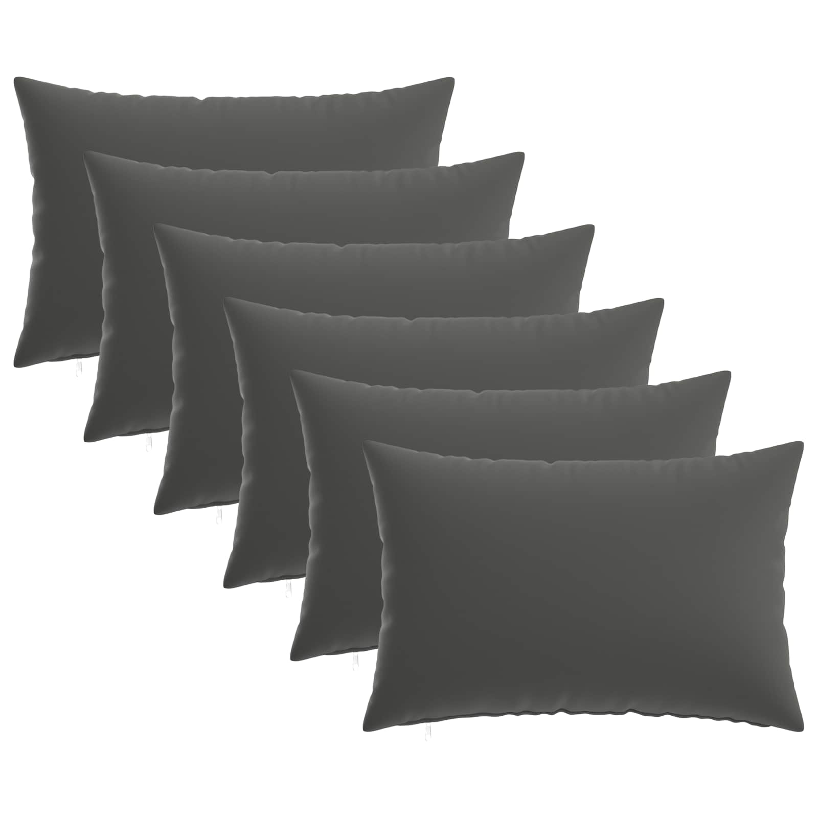Federa 6 pcs HEERLEN Antracite 30 x 50 cm Poliestere