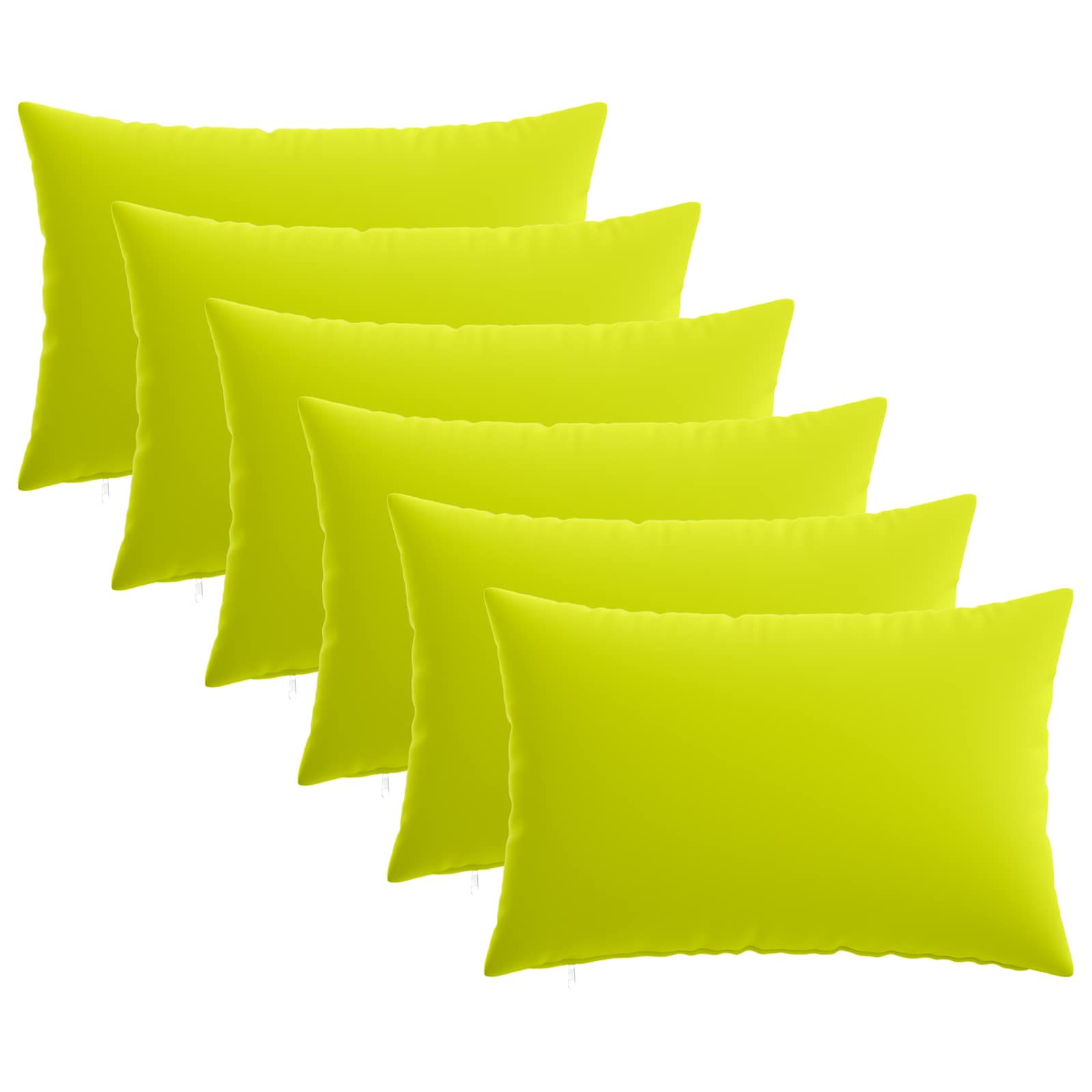 Federa 6 pcs HEERLEN Verde brillante. 30 x 50 cm Poliestere