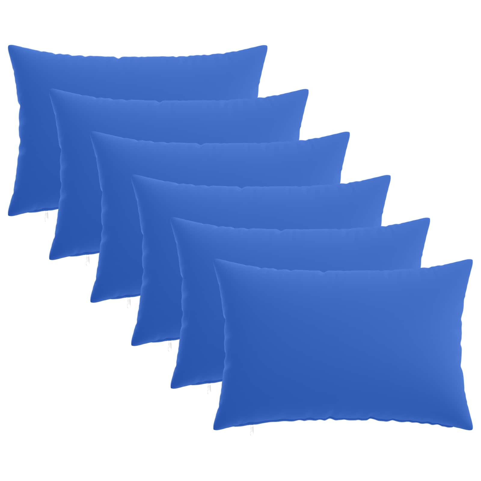 Federa 6 pcs HEERLEN Blu Reale 30 x 50 cm Poliestere
