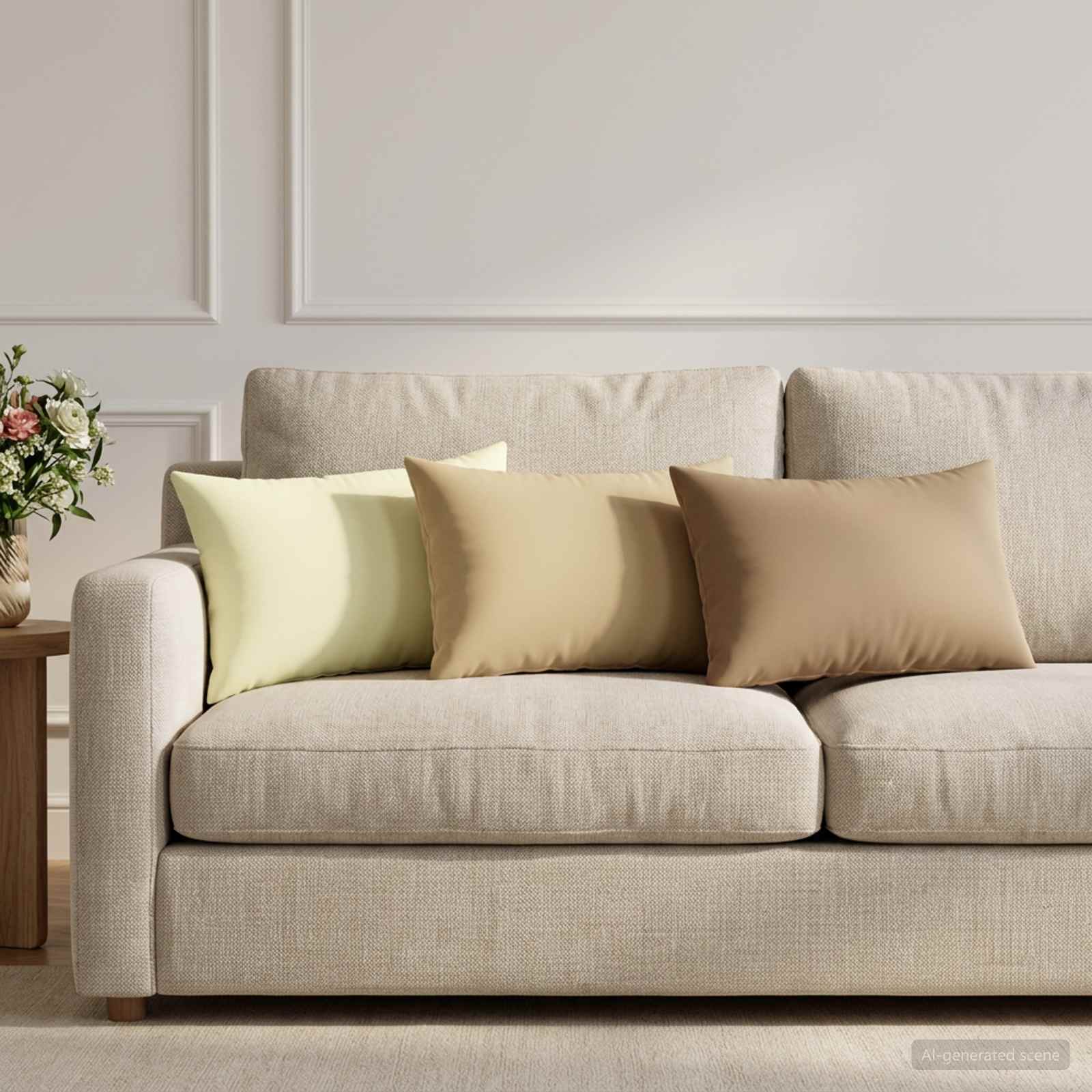 Federa 6 pcs HEERLEN Crema 30 x 50 cm Poliestere