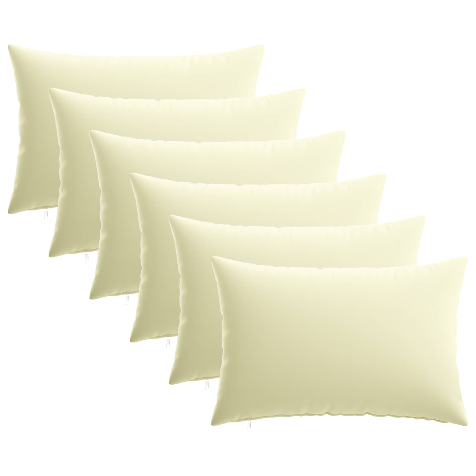Federa 6 pcs HEERLEN Crema 30 x 50 cm Poliestere