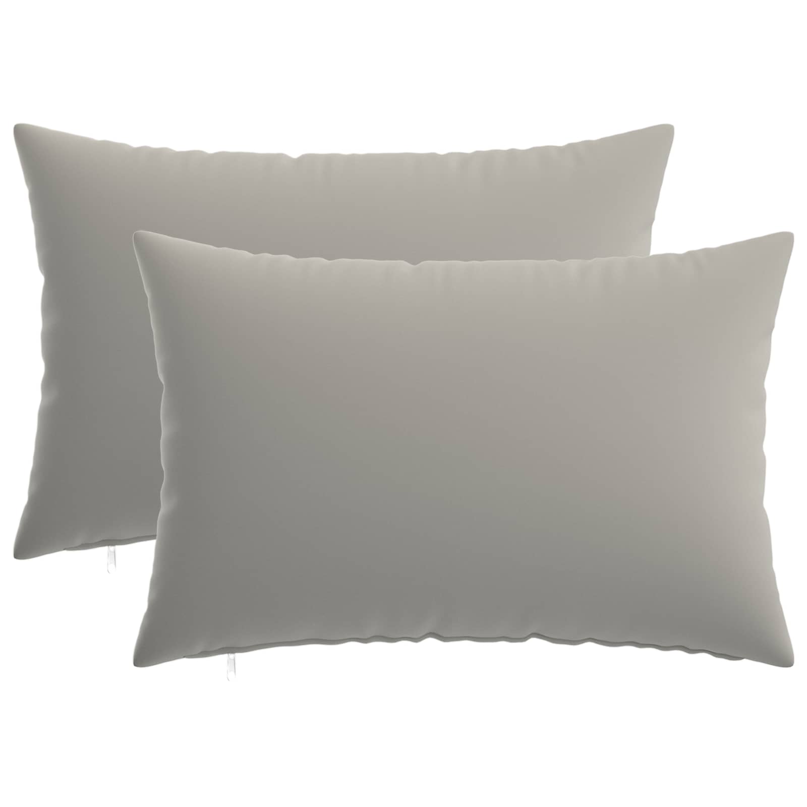 Federa 2 pcs HEERLEN Grigio 30 x 50 cm Poliestere