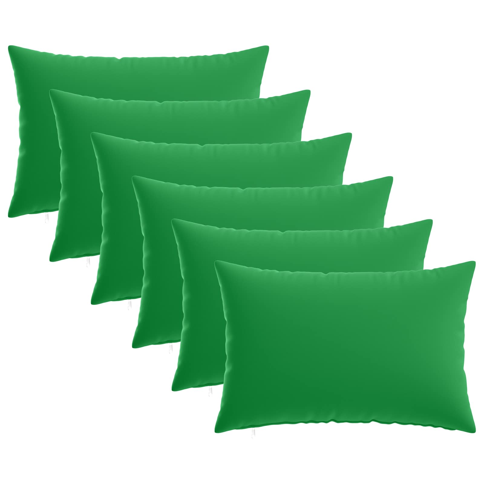 Federa 6 pcs HEERLEN Verde 30 x 50 cm Poliestere