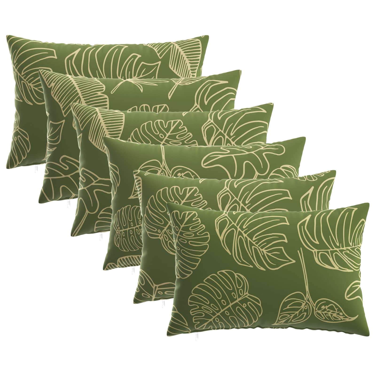Federa 6 pcs HEERLEN Design a foglia 30 x 50 cm Poliestere