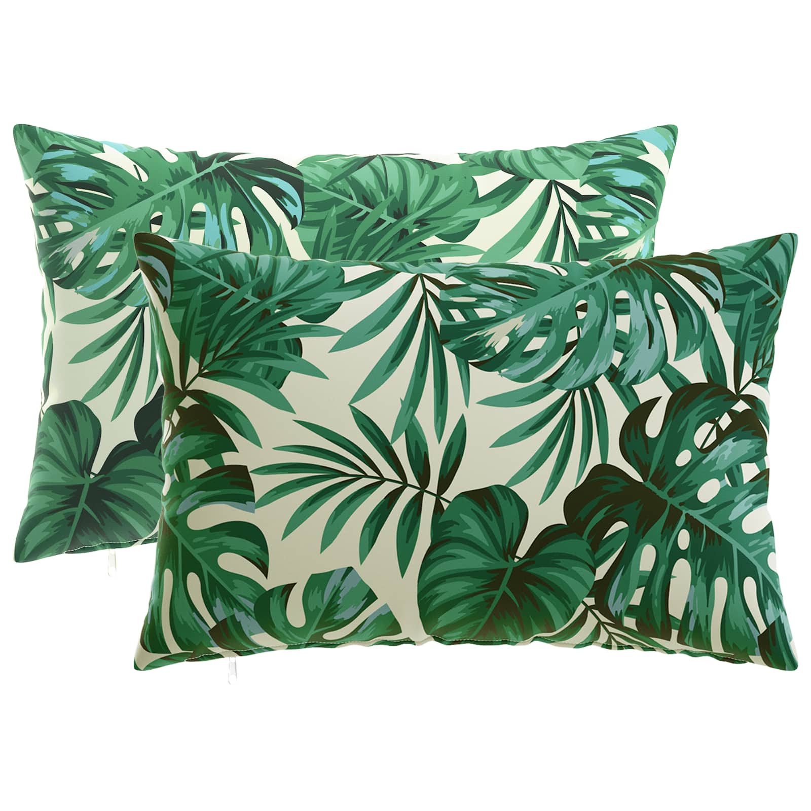 Federa 2 pcs HEERLEN Motivo a Foglie 30 x 50 cm Poliestere