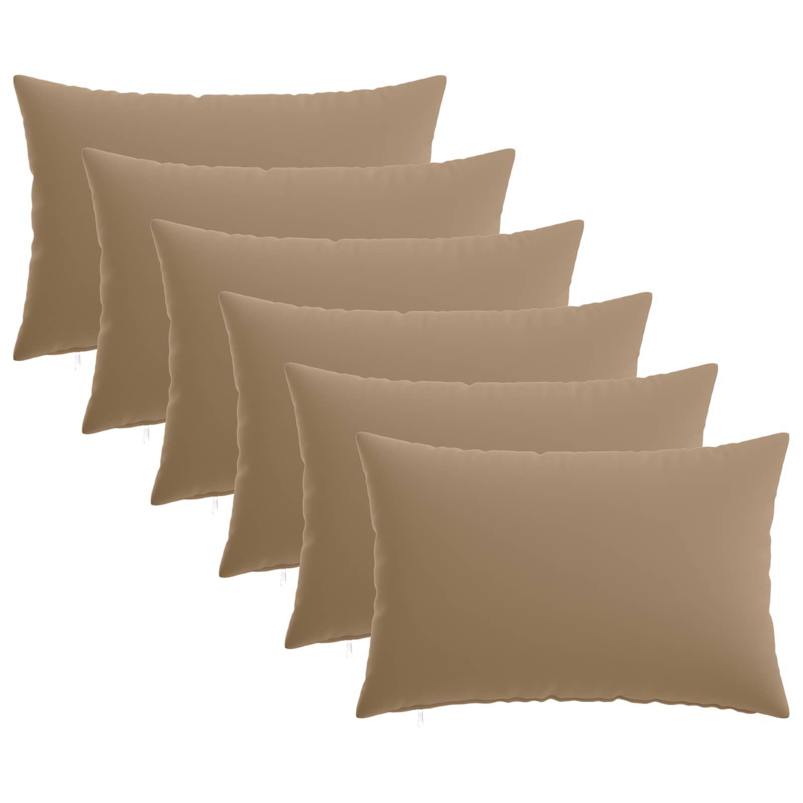 Federa 6 pz HEERLEN Tortora 30 x 50 cm Poliestere