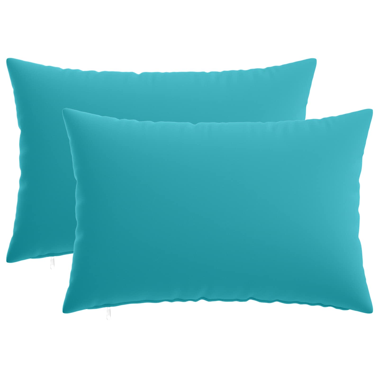 Federa 2 pcs HEERLEN Turchese 30 x 50 cm Poliestere