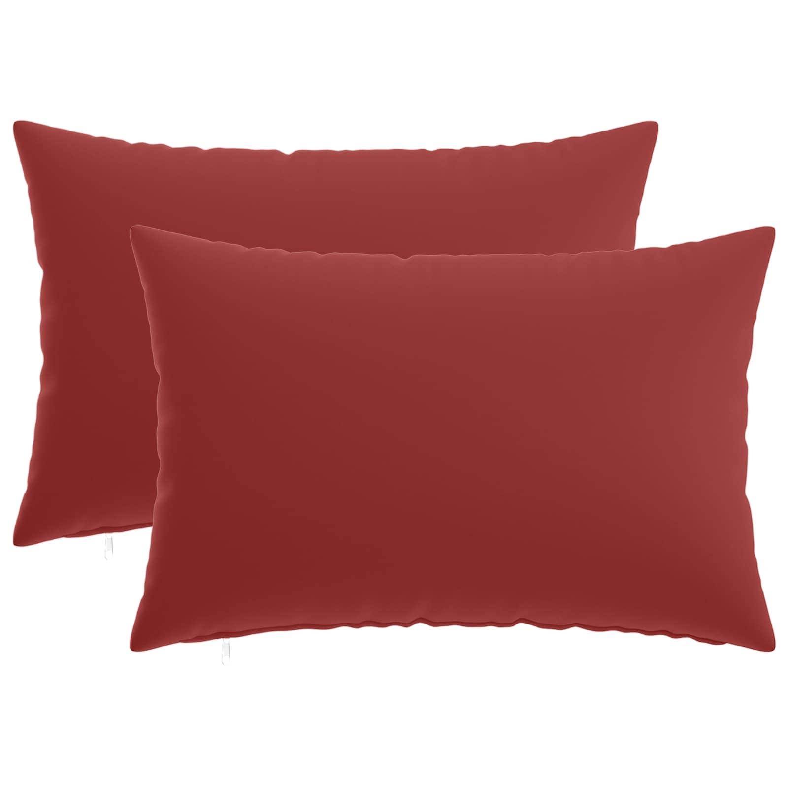 Federa 2 pcs HEERLEN Rosso Vino 30 x 50 cm Poliestere