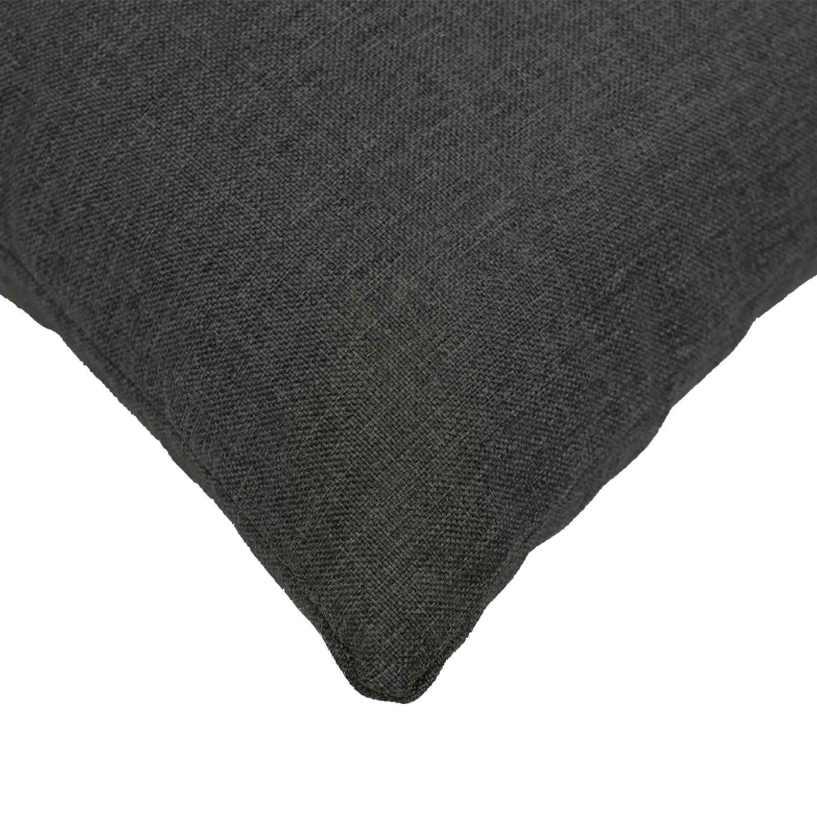 Federa 2 pz HEERLEN Grigio Scuro 35 x 35 cm Tessuto