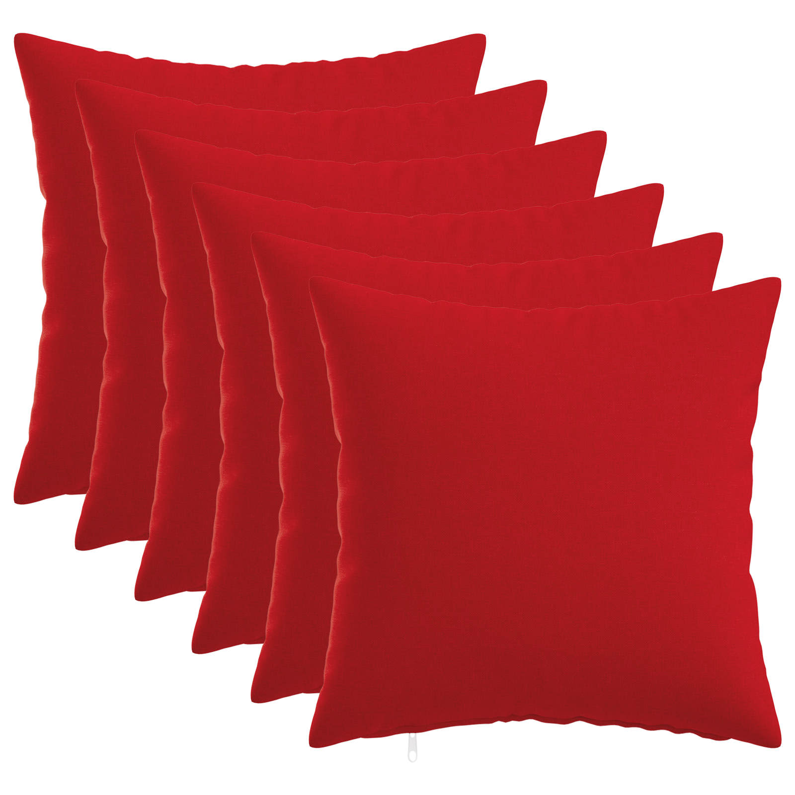 Federa 6 pz HEERLEN Rosso 35 x 35 cm Tessuto