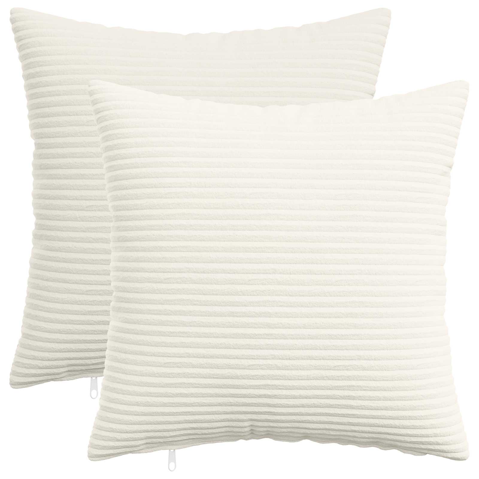 Federa 2 pcs HEERLEN Crema 35 x 35 cm corduroy