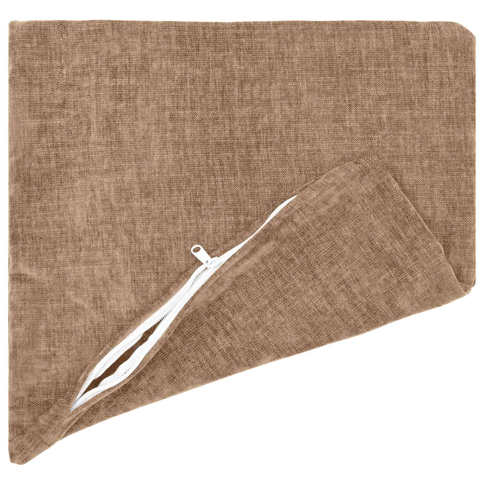 Federa 2 pz HEERLEN Marrone 35 x 35 cm Tessuto Chenille