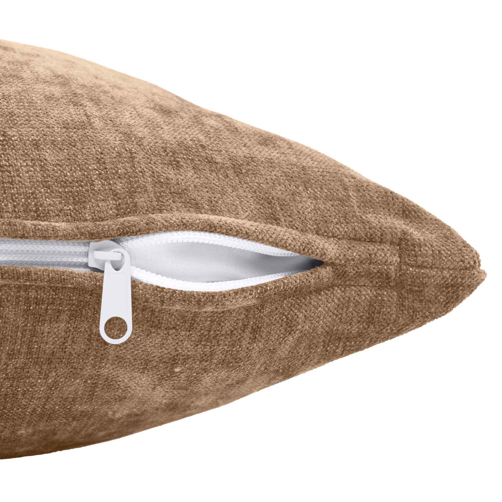 Federa 2 pz HEERLEN Marrone 35 x 35 cm Tessuto Chenille